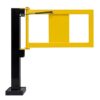White Smoke Railing Gate for Hybrid Railing Impact Collision System