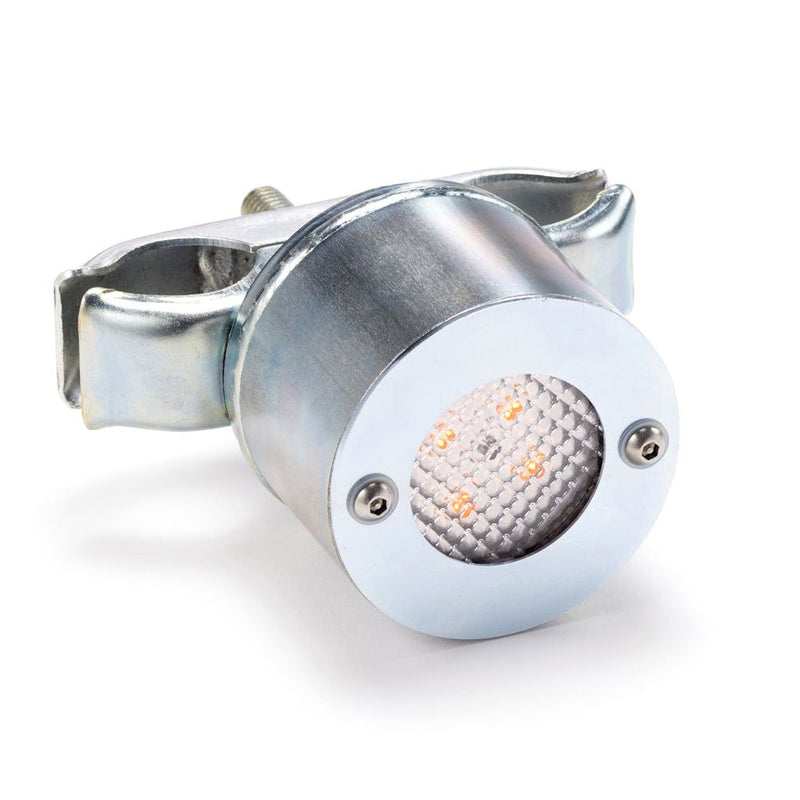 Heavy-Duty Battery-Powered Skip Light, 80 Flashes/Min, Amber LED, Dusk Till Dawn, Tamper-Resistant, Long-Lasting, Emergency & Roadwork Safety