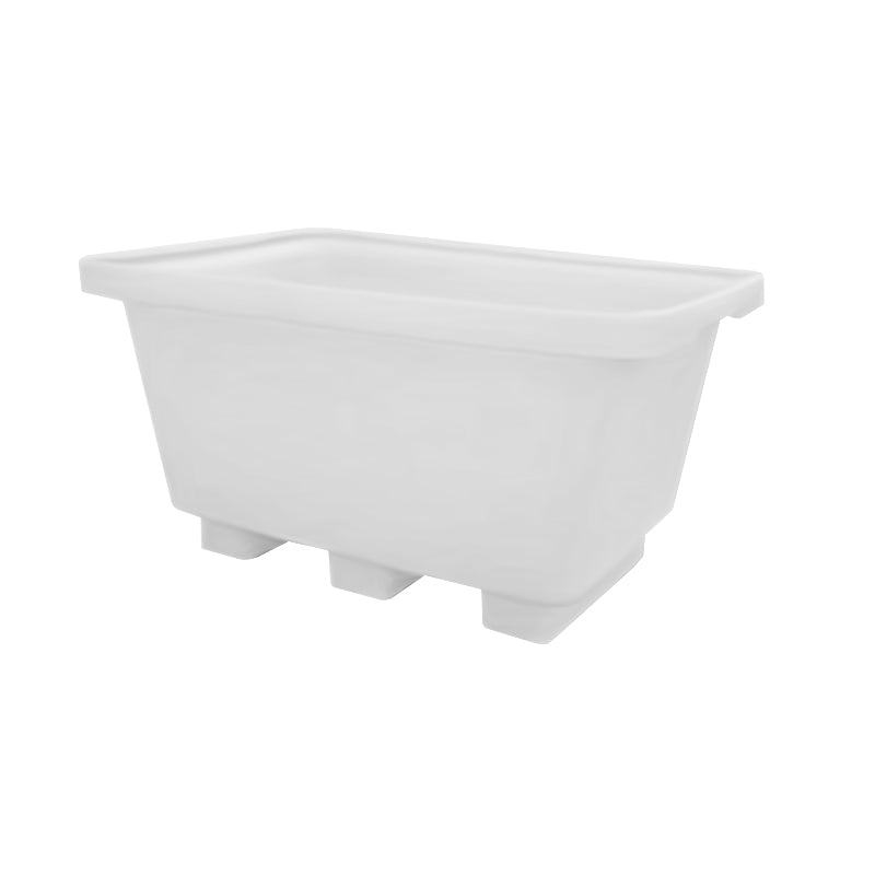 White 250L Eco Fork Lift Mortar Tub