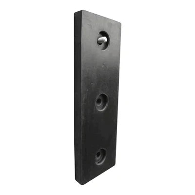 450mm Rubber Dock Bumper with Steel Back & Front Plate, Durable, Reversing Trailer Protection, Includes Free Fixings, Adjustable Packers SN043-SN046