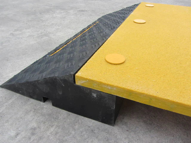 Dark Khaki Multiple Hose/Cable Protector for Pedestrian Traffic