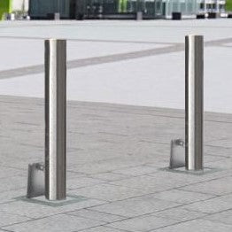 Stainless Steel Removable Bollard 60mm-204mm | 1000mm Above Ground | Ideal for Parking & Security