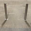 Stainless Steel Plain Round Bollard 1000mm Above Ground, 48mm-204mm, Traffic & Parking Control, Flanged or Removable, Grade 304/316, 2mm Wall Thickness