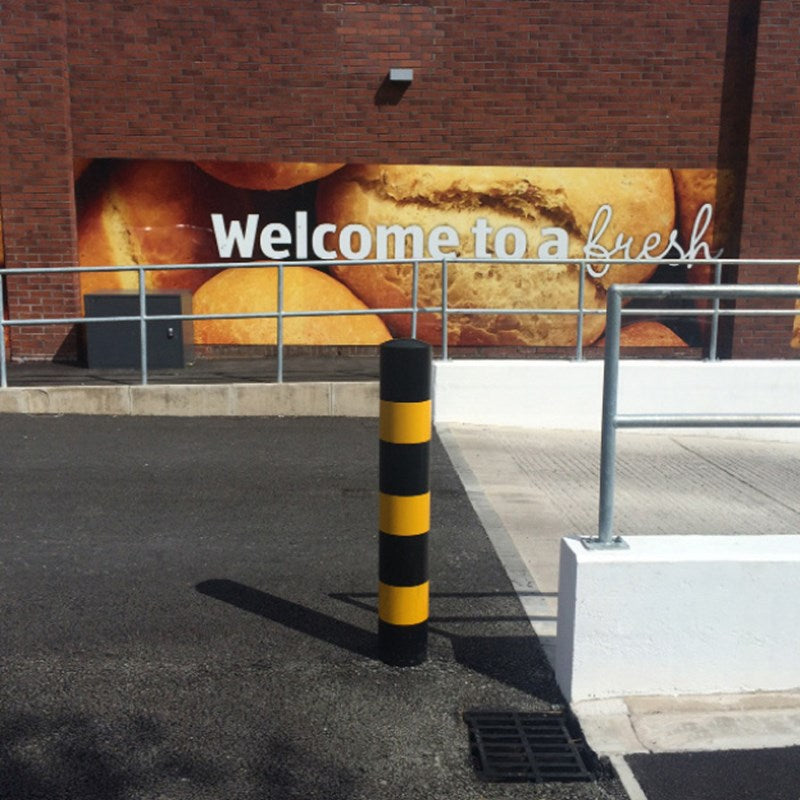 1500mm High-Vis Bollard - Yellow & Black