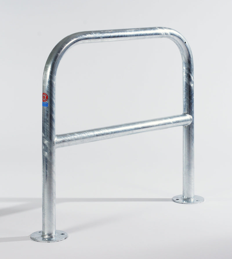 Bilton Tubular Cycle Stand for 2 Bikes, 48mm Galvanized Steel, Flanged or Ragged, Stainless Steel Option, Durable & Secure Bicycle Rack for Outdoors