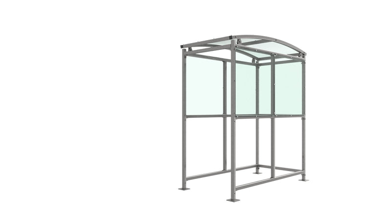 Brandon Cycle Shelter Galvanised Steel Frame Open Sided