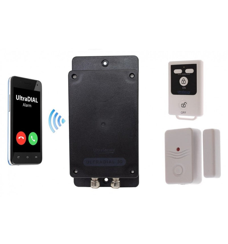 Gray Covert Battery Silent 3G GSM UltraDIAL Door Alarm