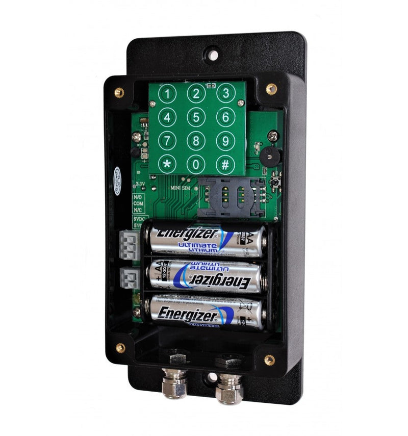 Dark Gray Battery GSM UltraDIAL Alarm with PIR, Door Contact & Solar Siren