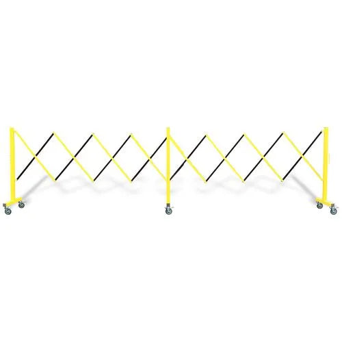 Beige Mobile Safety Barricade System