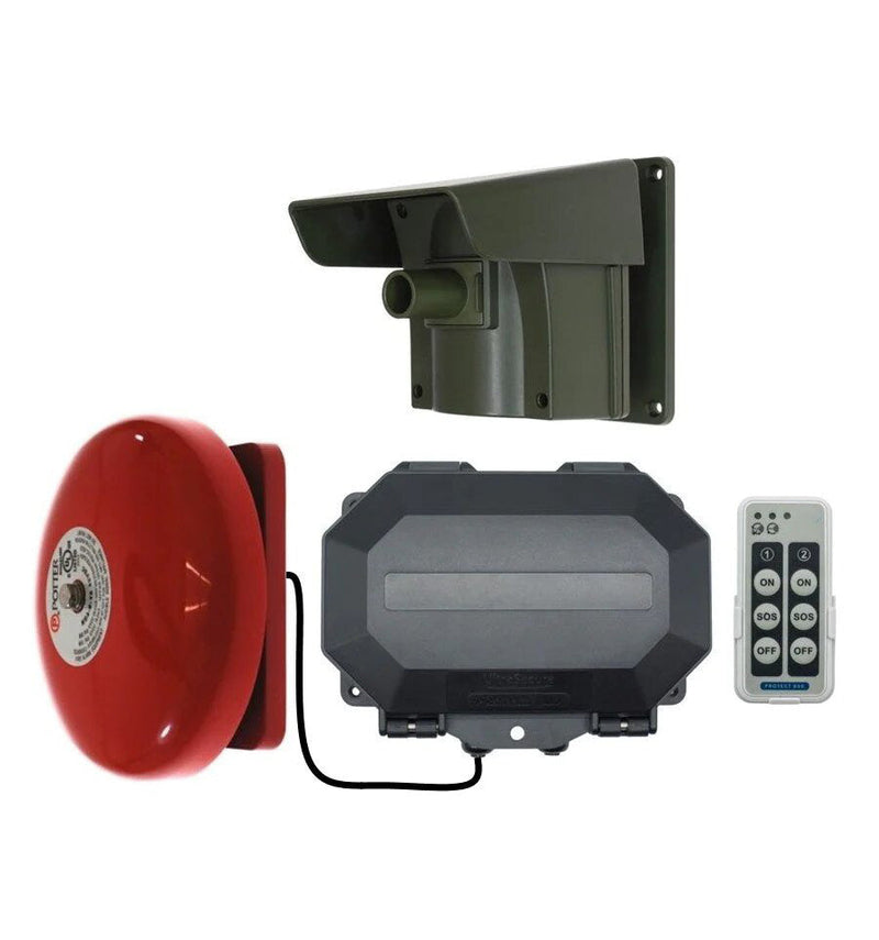 Long Range Driveway PIR Alarm with Outdoor Receiver & Loud Bell