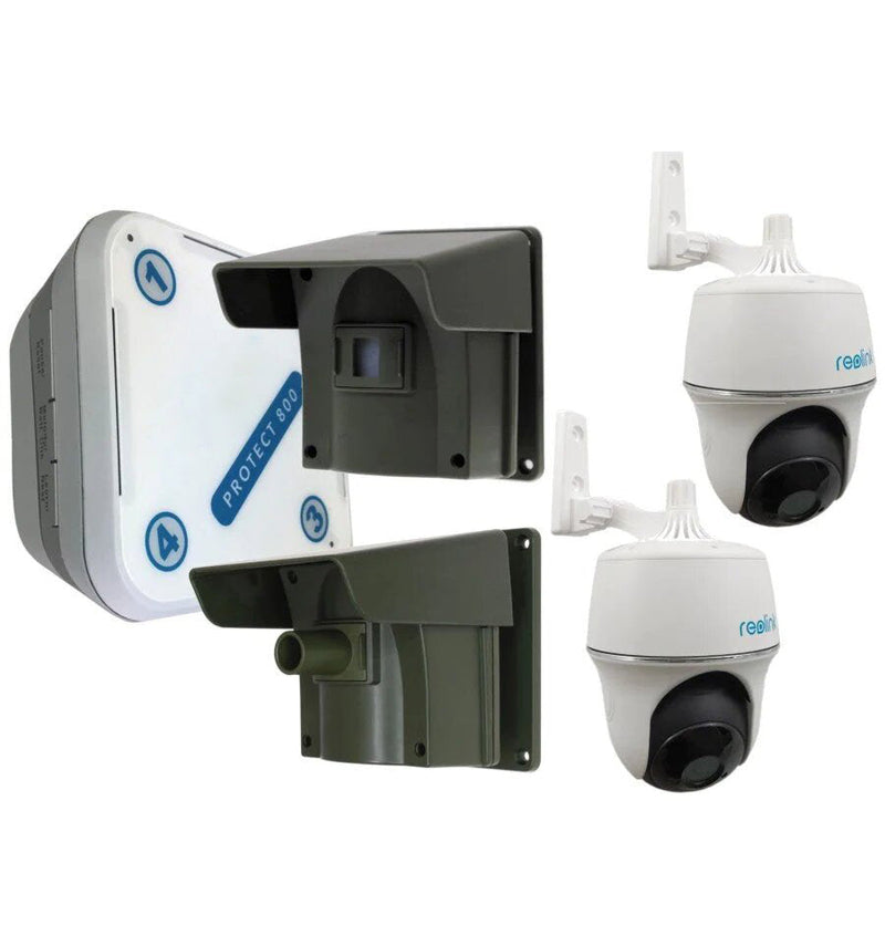 2 x PIR Protect 800 Driveway Alert With 2 x Battery Wi-fi PT Cameras Home Kit