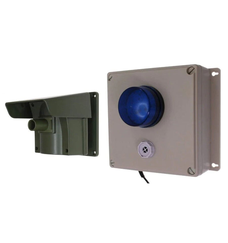 Driveway Alert With Outdoor Adjustable Siren & Flashing LED Receiver & New Pencil Beam Lens Cap