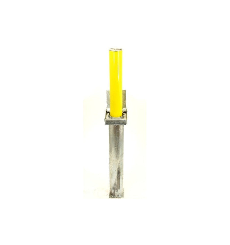 Beige Telescopic Security & Parking Post - Yellow