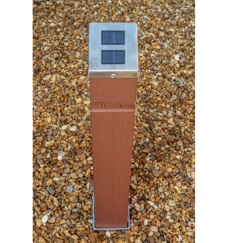 Sienna Solar Powered Removable Bollard With Flashing Illuminated LED Lights