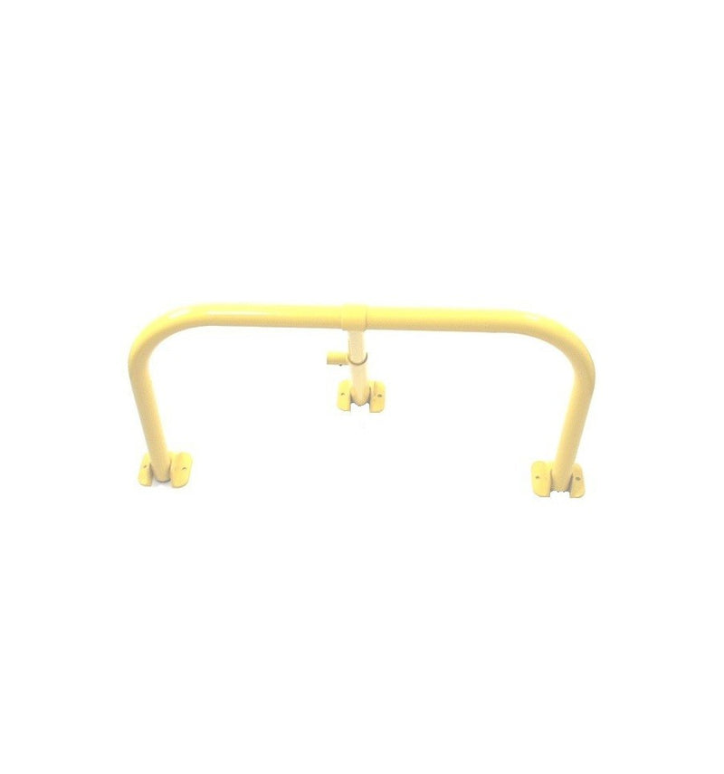 Khaki Fold Down Hoop Barrier & Integral Lock - Yellow