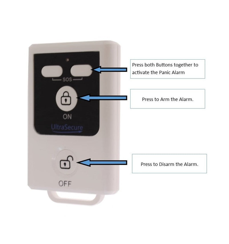 Gray Battery GSM UltraDIAL Alarm With 1 x BT PIR