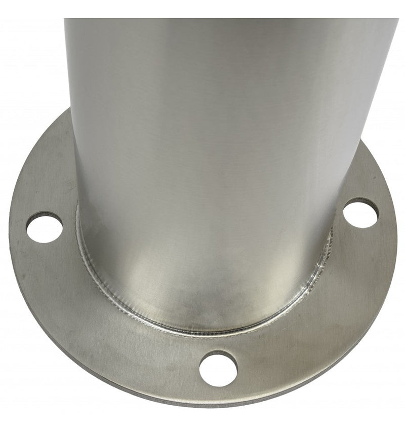 Light Slate Gray Large Stainless Steel Bolt Down Bollard -1 Metre x 140mm