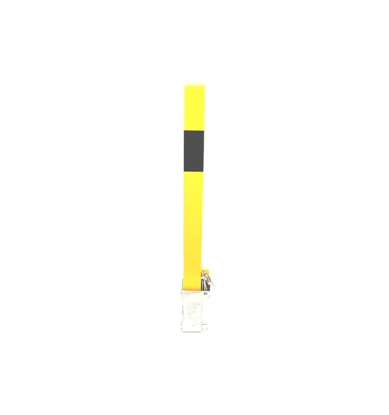 Seashell Heavy Duty Yellow Removable Security Post With No Parking Logo