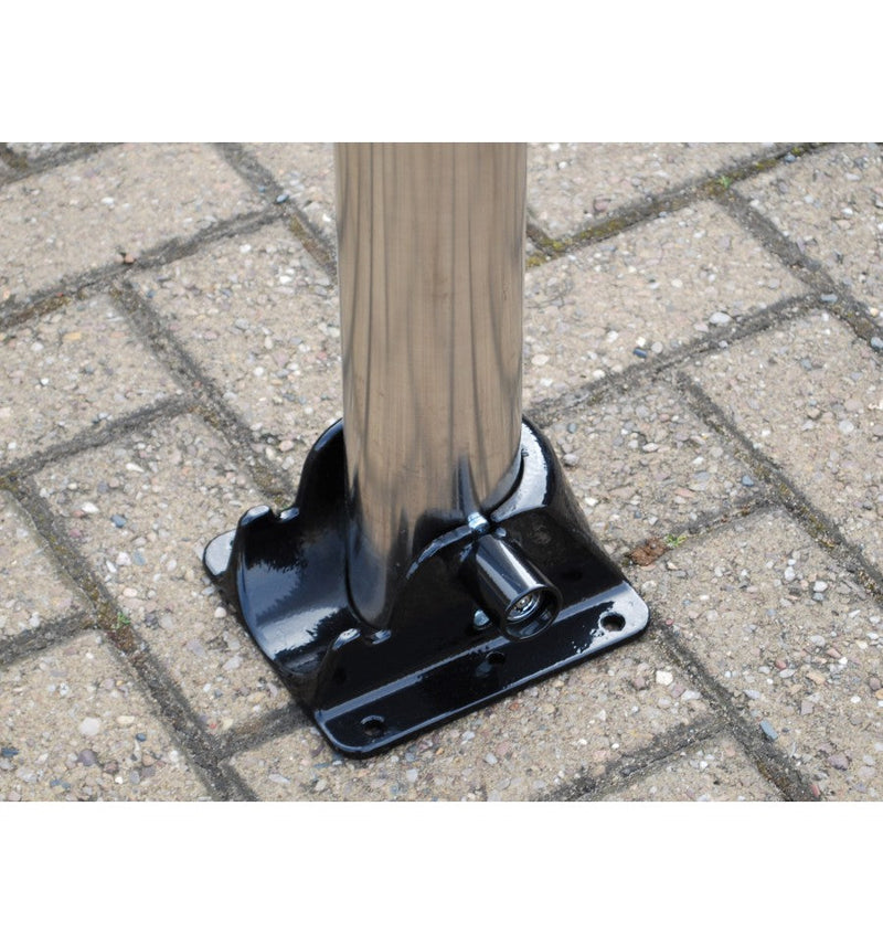 Dark Gray 76mm Stainless Steel Fold Down Parking Post