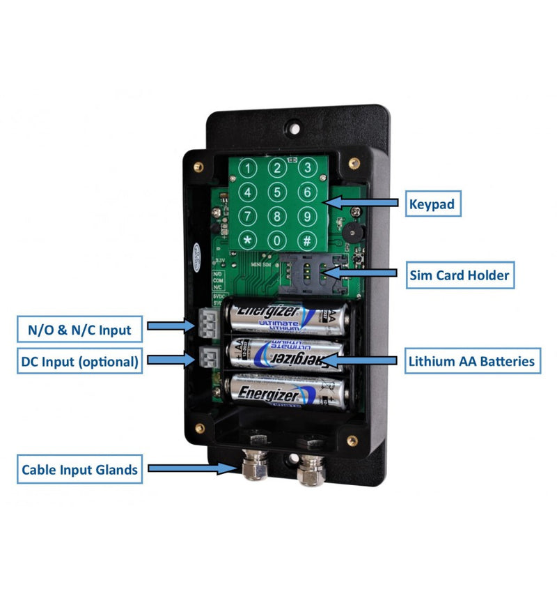 Light Gray Battery GSM UltraDIAL Alarm with 1 x Outdoor BT PIR