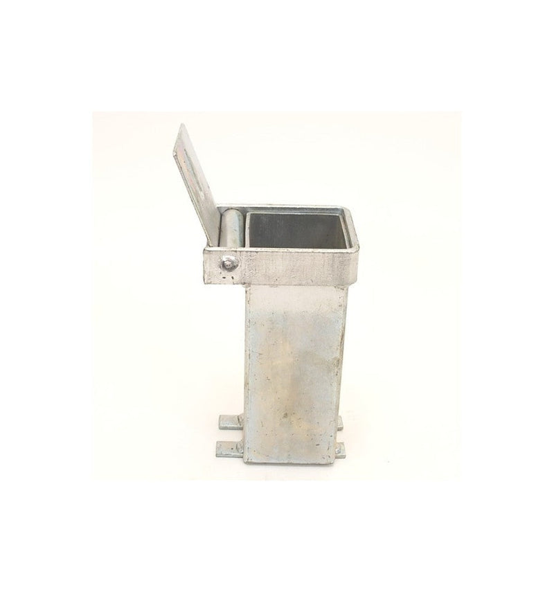 White Smoke Heavy Duty Removable Security Post - Green