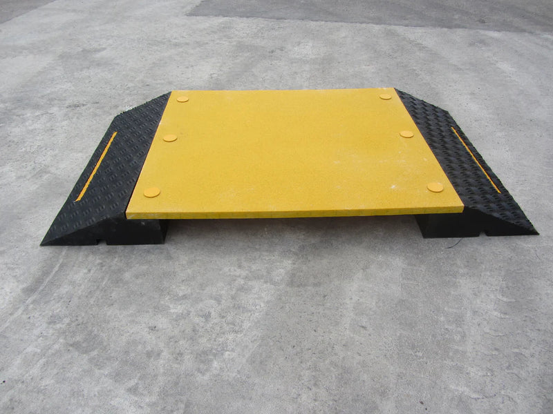 Dark Gray Multiple Hose/Cable Protector for Pedestrian Traffic