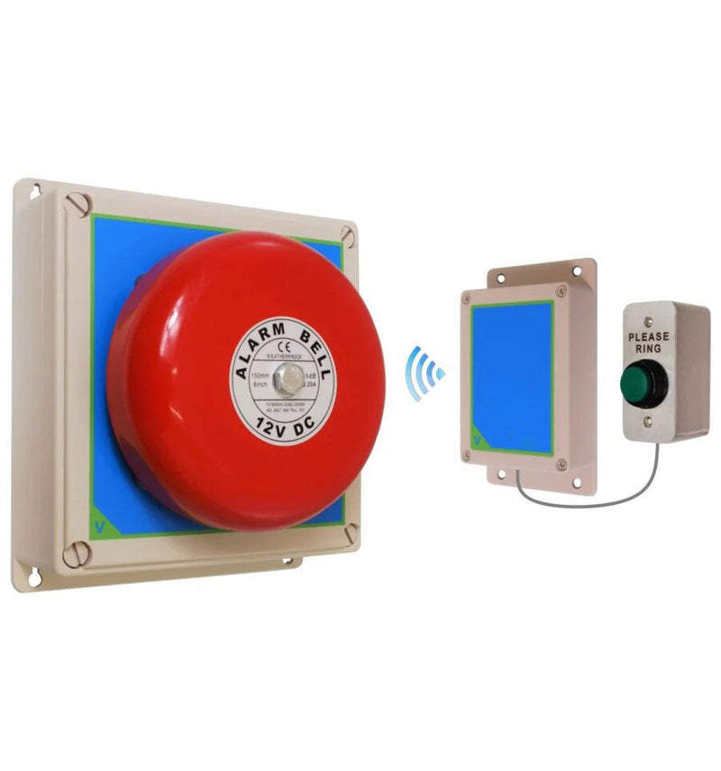 Wireless Doorbell Kit With Heavy Duty 'Please Ring' Push Button