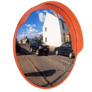 Dim Gray Convex Traffic Mirrors With Hood