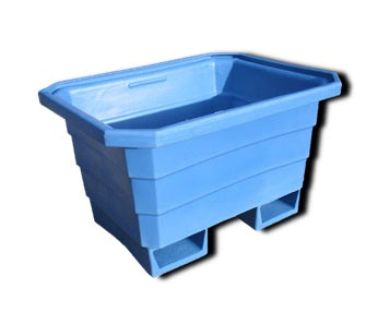 Blue 250 Litres Easy Fork Lift Mortar Tub