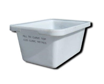 White 250 Litres Rim Lift Forklift Mortar Tub Top Lift