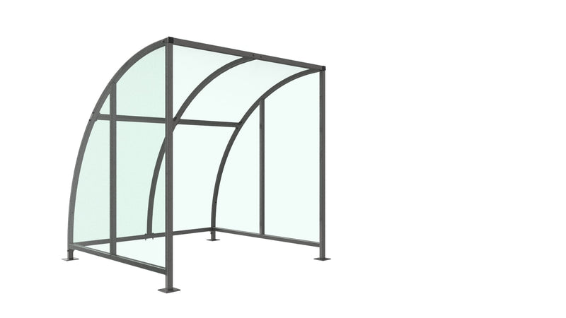 Stratford Cycle Shelter – With Ends Galvanised Steel Frame Open Sided