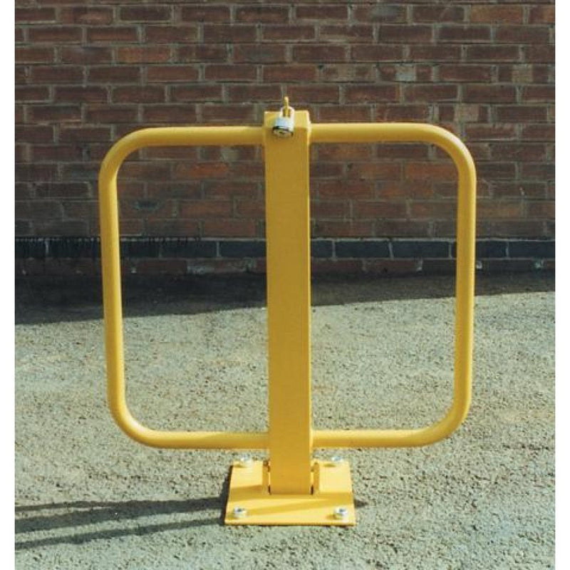 Bolt Down Winged Padlock Parking Post - Heavier Duty