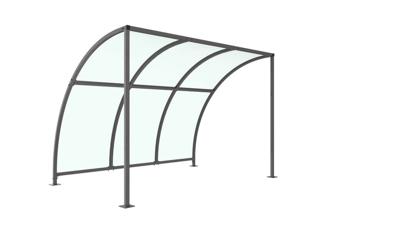 Leyton Cycle Shelter – Open Sided Galvanised Steel Frame