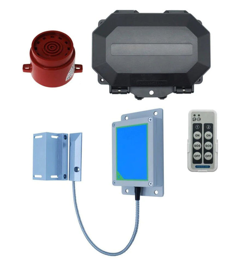 Long Range Wireless Gate Alarm With Outdoor Receiver & Adj Siren