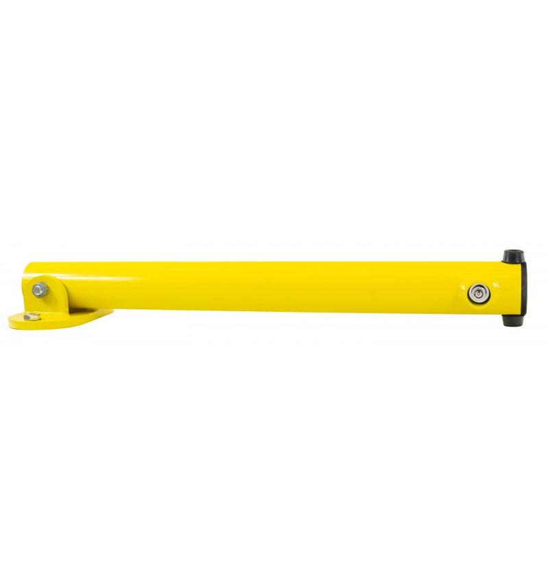 Bolt Down Folding Parking Post - Yellow