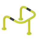 ACP11 Column Protector - 60mm Diameter, Galvanized Steel, Industrial Corner & Pillar Guard, Durable, Reflective Yellow Bands, Internal/External Use