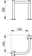 ACP3 Column Protector 50mm Diameter, Galvanized Steel with Reflective Bands, Industrial Corner & Pillar Protection, External & Internal Use, Robust