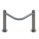 ACP3 Column Protector 50mm Diameter, Galvanized Steel with Reflective Bands, Industrial Corner & Pillar Protection, External & Internal Use, Robust