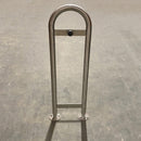 48mm Diameter Door Guard Stop - Galvanised Steel, Rubber Bumper, Wall Protection, Floor Mounted, Flanged/Ragged, Industrial & Commercial Use