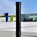 GFC3700 900mm Ornamental Steel Bollard, Galvanized, Concrete In, 114mm Diameter, 3mm Wall Thickness, Decorative & Durable, Bolt Down Option