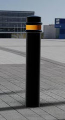 GFC 6R Ornamental Steel Bollard 1000mm - Galvanized Mild Steel, Concrete In, Cast Iron Caps & Rings, Bolt Down & Removable Options, Security Add-ons Available