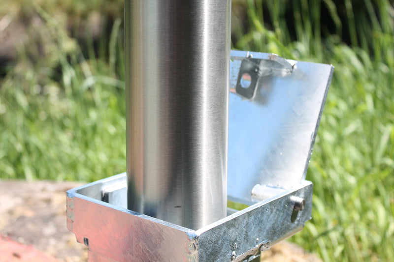 Stainless Steel Removable Bollard 60mm-204mm | 1000mm Above Ground | Ideal for Parking & Security