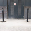 900mm Removable Security Post with Padlock, Galvanised & Coated, High Security Sliding Bolt, Steel Ground Socket, Weather Cap, for Access Control