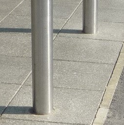 Stainless Steel Plain Round Bollard 1000mm Above Ground, 48mm-204mm, Traffic & Parking Control, Flanged or Removable, Grade 304/316, 2mm Wall Thickness