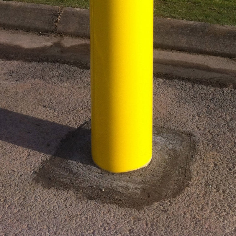 Dark Olive Green Plain Round Bollard 1200mm Above Ground