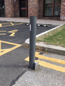 Removable Bollard 750mm Above Ground, Lockable Steel Post for Driveways, Car Parks, Forecourts, Galvanised & Stainless Steel Options