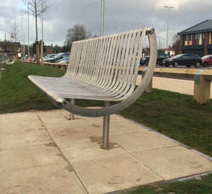 1750mm Rockingham Galvanized Steel Bench, Seat & Picnic Table - Durable, Weather-Resistant, Available in Stainless Steel & Colour Coated Finishes