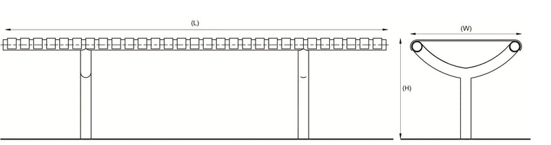 Rockingham Bench 1750mm, Galvanised Steel, Outdoor Seating for Public Spaces, Stainless Steel & Colour Coated Options, Bolt Down & Concrete In Available