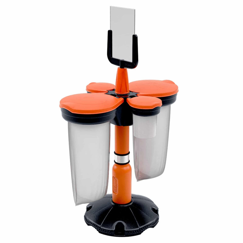 Skipper Post & Base Collar for Safety Dispensers, Recycling Bins & Sanitiser Brackets - Durable, Free-Standing Station Accessory