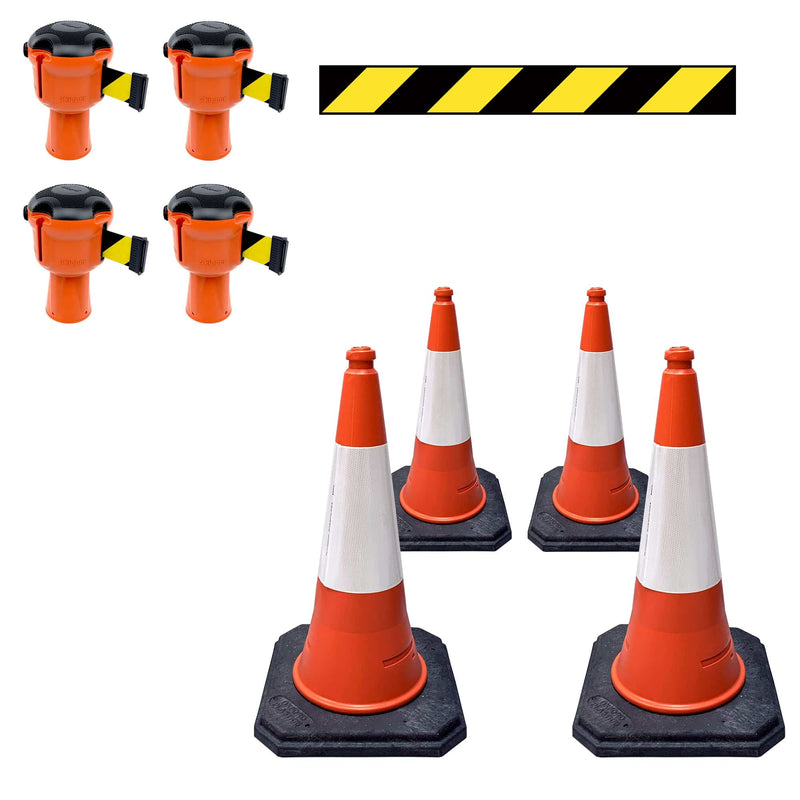 Skipper 36m cone top retractable barrier kit (KIT12)